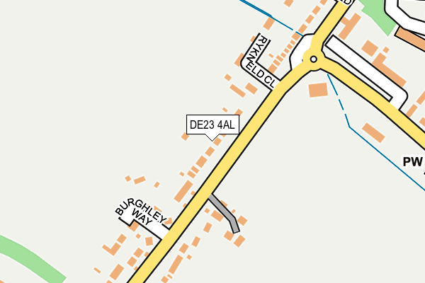 DE23 4AL map - OS OpenMap – Local (Ordnance Survey)