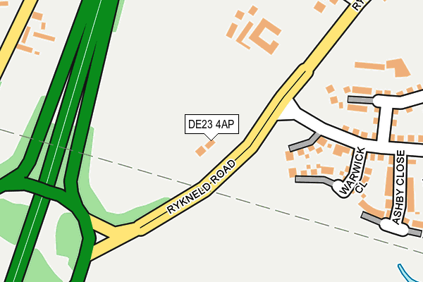 DE23 4AP map - OS OpenMap – Local (Ordnance Survey)