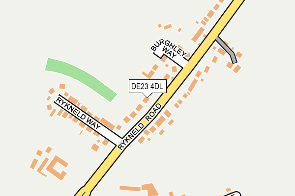 DE23 4DL map - OS OpenMap – Local (Ordnance Survey)