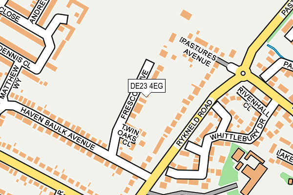 DE23 4EG map - OS OpenMap – Local (Ordnance Survey)