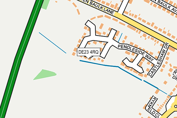 DE23 4RQ map - OS OpenMap – Local (Ordnance Survey)