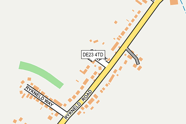 DE23 4TD map - OS OpenMap – Local (Ordnance Survey)