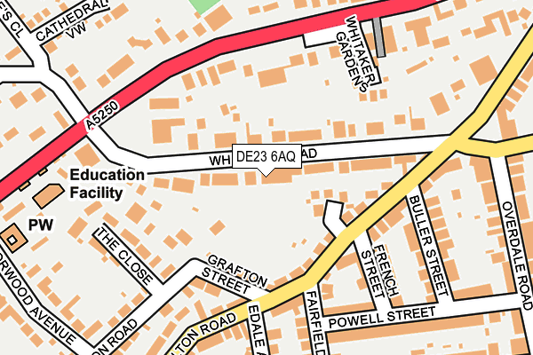 DE23 6AQ map - OS OpenMap – Local (Ordnance Survey)