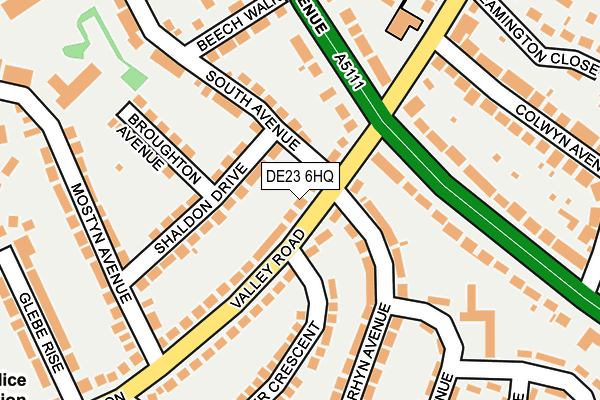 DE23 6HQ map - OS OpenMap – Local (Ordnance Survey)