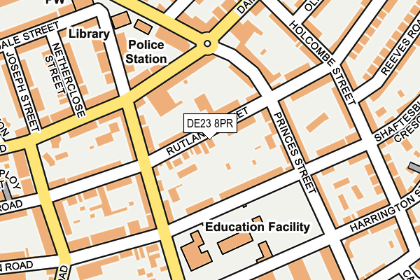 DE23 8PR map - OS OpenMap – Local (Ordnance Survey)