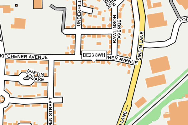 DE23 8WH map - OS OpenMap – Local (Ordnance Survey)