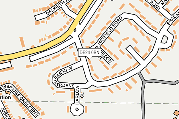 DE24 0BN map - OS OpenMap – Local (Ordnance Survey)