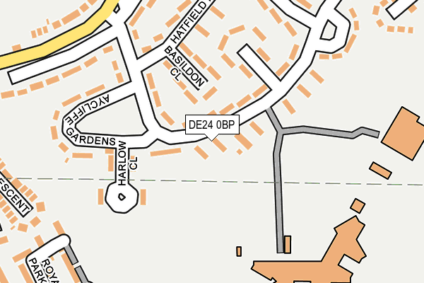 DE24 0BP map - OS OpenMap – Local (Ordnance Survey)