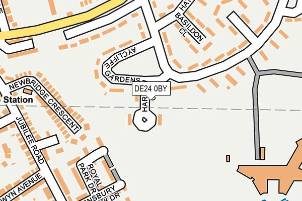DE24 0BY map - OS OpenMap – Local (Ordnance Survey)
