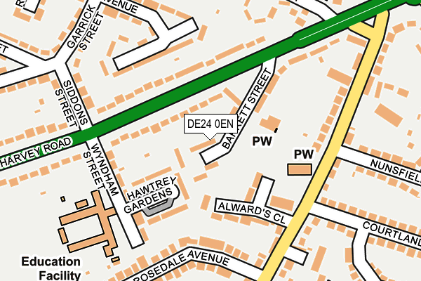 DE24 0EN map - OS OpenMap – Local (Ordnance Survey)