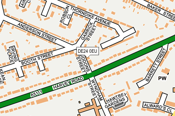 DE24 0EU map - OS OpenMap – Local (Ordnance Survey)