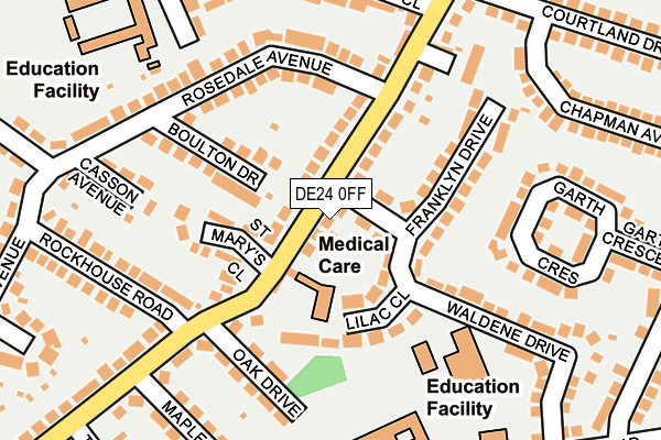 DE24 0FF map - OS OpenMap – Local (Ordnance Survey)