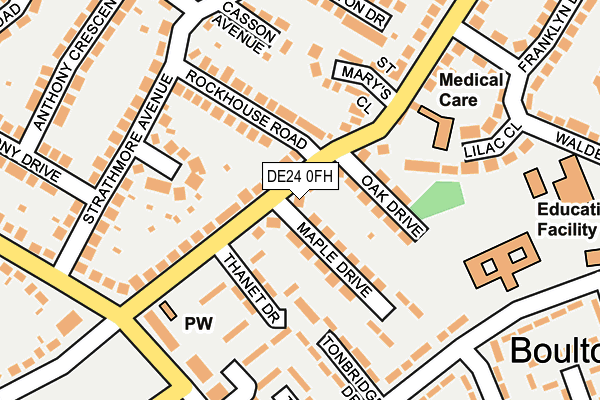 DE24 0FH map - OS OpenMap – Local (Ordnance Survey)