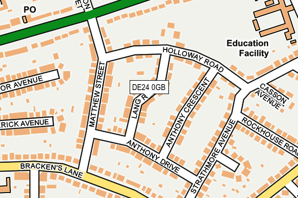 DE24 0GB map - OS OpenMap – Local (Ordnance Survey)