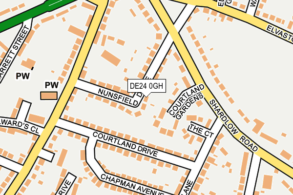 DE24 0GH map - OS OpenMap – Local (Ordnance Survey)
