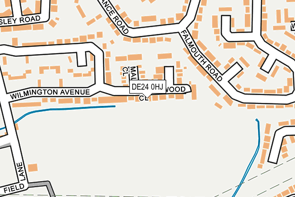 DE24 0HJ map - OS OpenMap – Local (Ordnance Survey)