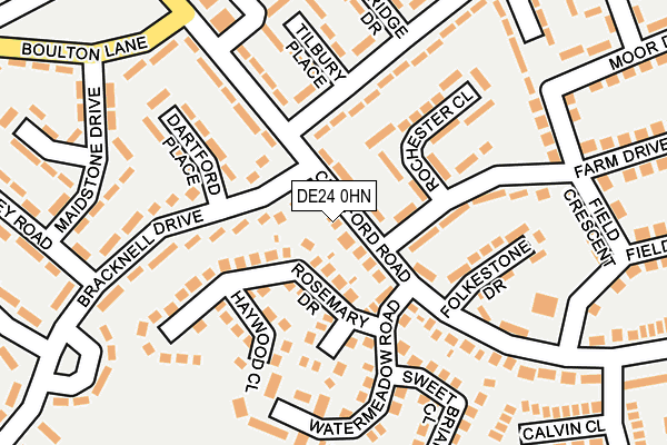 DE24 0HN map - OS OpenMap – Local (Ordnance Survey)