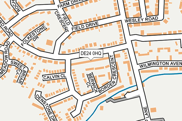 DE24 0HQ map - OS OpenMap – Local (Ordnance Survey)