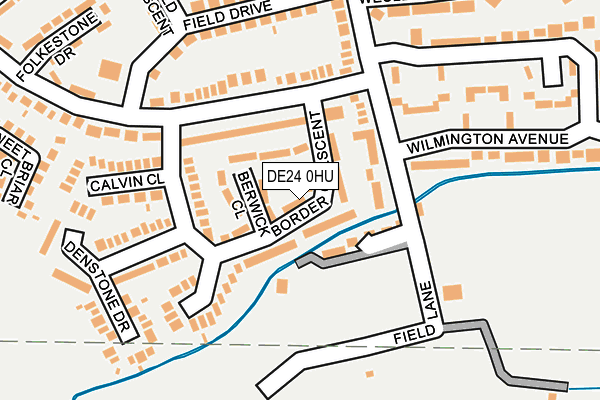 DE24 0HU map - OS OpenMap – Local (Ordnance Survey)