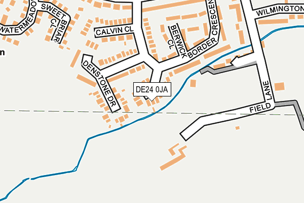 DE24 0JA map - OS OpenMap – Local (Ordnance Survey)