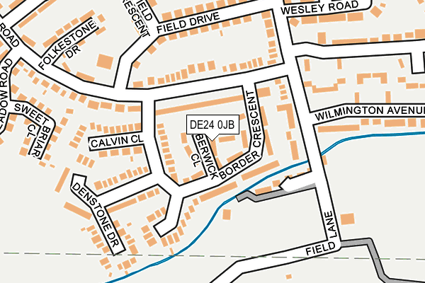 DE24 0JB map - OS OpenMap – Local (Ordnance Survey)