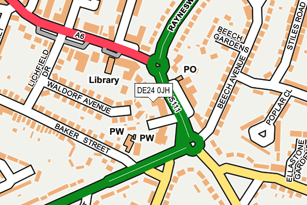 DE24 0JH map - OS OpenMap – Local (Ordnance Survey)