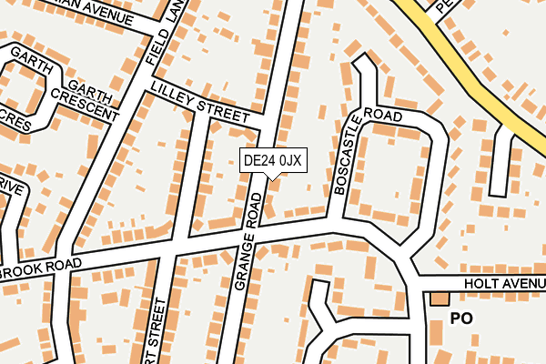 DE24 0JX map - OS OpenMap – Local (Ordnance Survey)