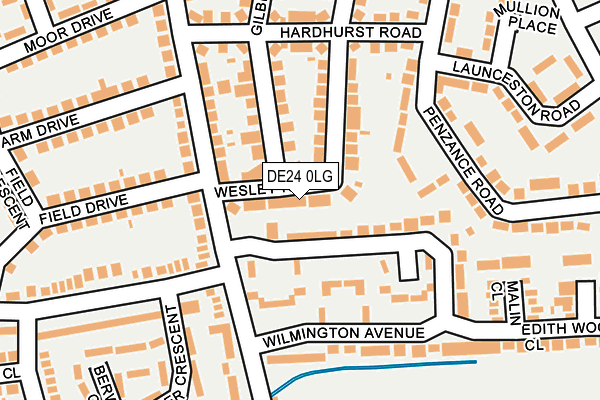DE24 0LG map - OS OpenMap – Local (Ordnance Survey)