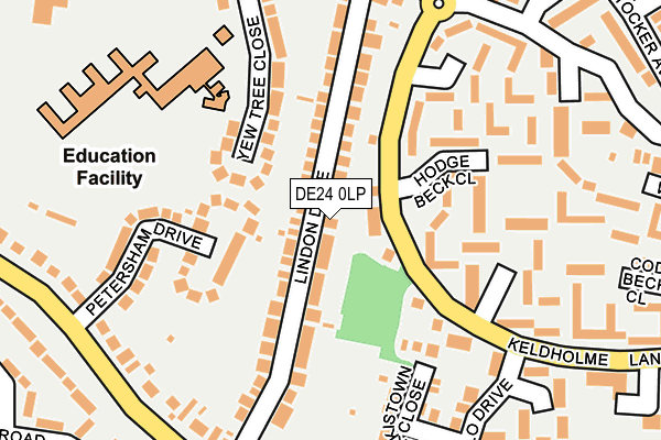 DE24 0LP map - OS OpenMap – Local (Ordnance Survey)
