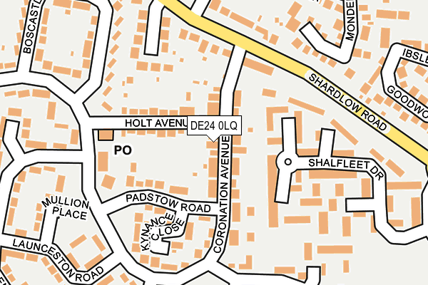 DE24 0LQ map - OS OpenMap – Local (Ordnance Survey)