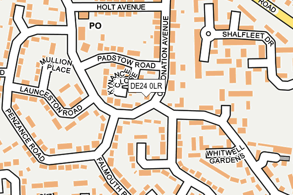 DE24 0LR map - OS OpenMap – Local (Ordnance Survey)