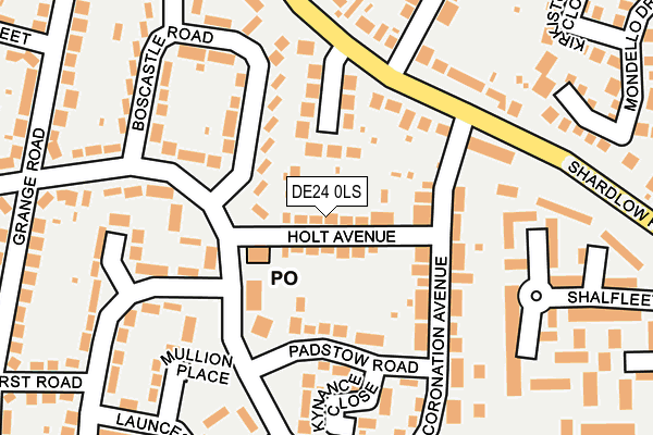 DE24 0LS map - OS OpenMap – Local (Ordnance Survey)