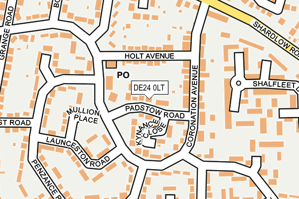 DE24 0LT map - OS OpenMap – Local (Ordnance Survey)