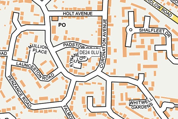 DE24 0LU map - OS OpenMap – Local (Ordnance Survey)