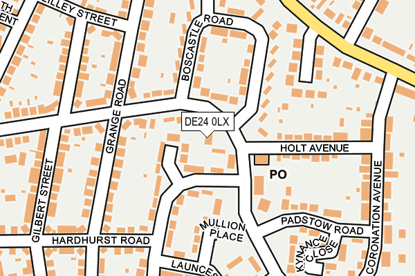 DE24 0LX map - OS OpenMap – Local (Ordnance Survey)