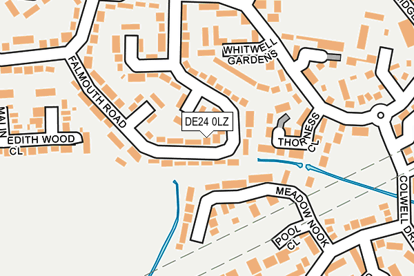 DE24 0LZ map - OS OpenMap – Local (Ordnance Survey)