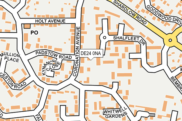 DE24 0NA map - OS OpenMap – Local (Ordnance Survey)