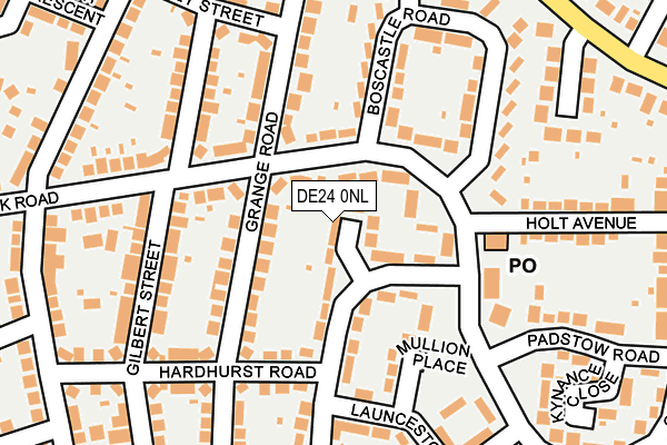DE24 0NL map - OS OpenMap – Local (Ordnance Survey)