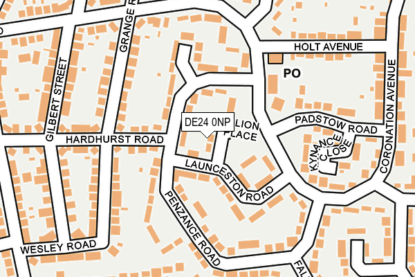 DE24 0NP map - OS OpenMap – Local (Ordnance Survey)