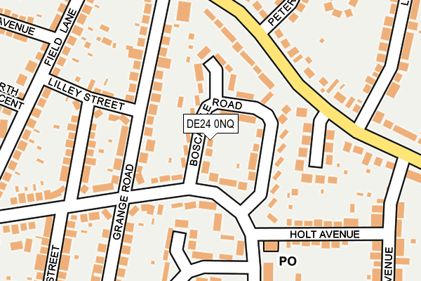 DE24 0NQ map - OS OpenMap – Local (Ordnance Survey)