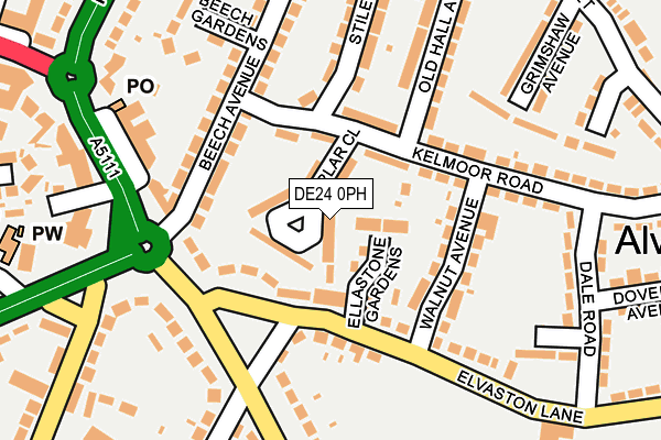 DE24 0PH map - OS OpenMap – Local (Ordnance Survey)