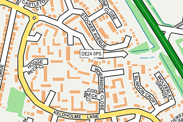 DE24 0PS map - OS OpenMap – Local (Ordnance Survey)