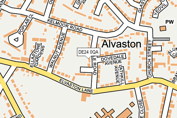 DE24 0QA map - OS OpenMap – Local (Ordnance Survey)