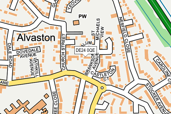 DE24 0QE map - OS OpenMap – Local (Ordnance Survey)