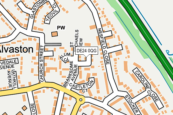 DE24 0QG map - OS OpenMap – Local (Ordnance Survey)
