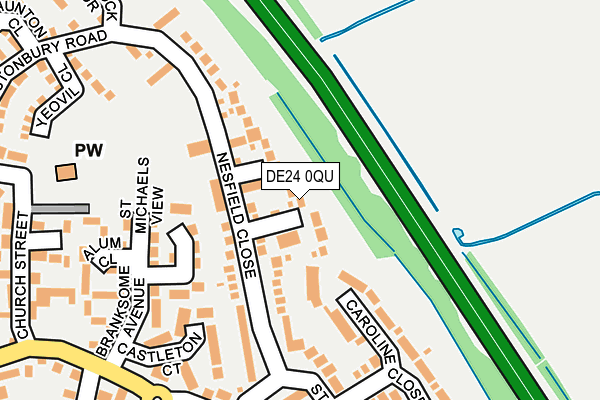 DE24 0QU map - OS OpenMap – Local (Ordnance Survey)