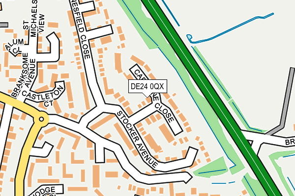 DE24 0QX map - OS OpenMap – Local (Ordnance Survey)