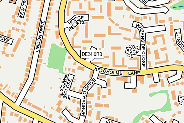 DE24 0RB map - OS OpenMap – Local (Ordnance Survey)