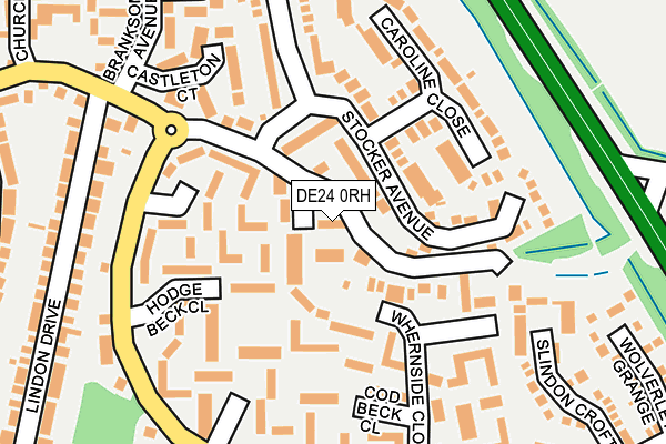 DE24 0RH map - OS OpenMap – Local (Ordnance Survey)