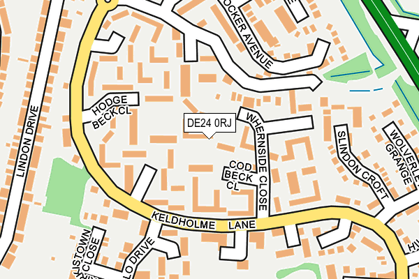 DE24 0RJ map - OS OpenMap – Local (Ordnance Survey)